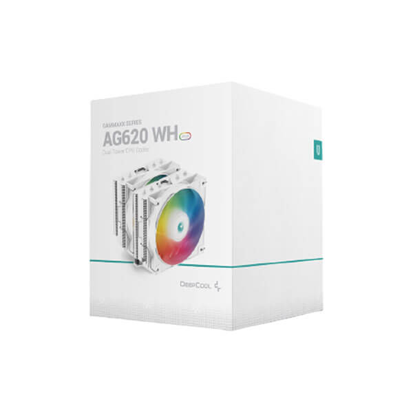 Deepcool Gammaxx AG620 White ARGB Dual Tower CPU Air Cooler